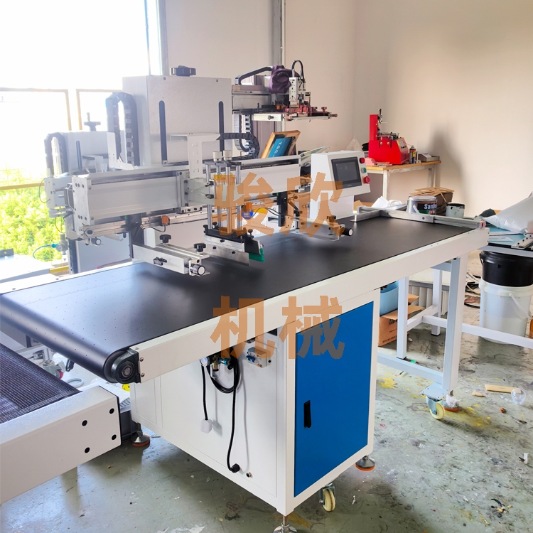 流水線自動絲印機全自動皮帶線絲印機 流水線自動絲印機全自動皮帶線絲印機